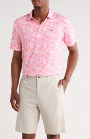 Callaway Tropical Confetti Short Sleeve Polo