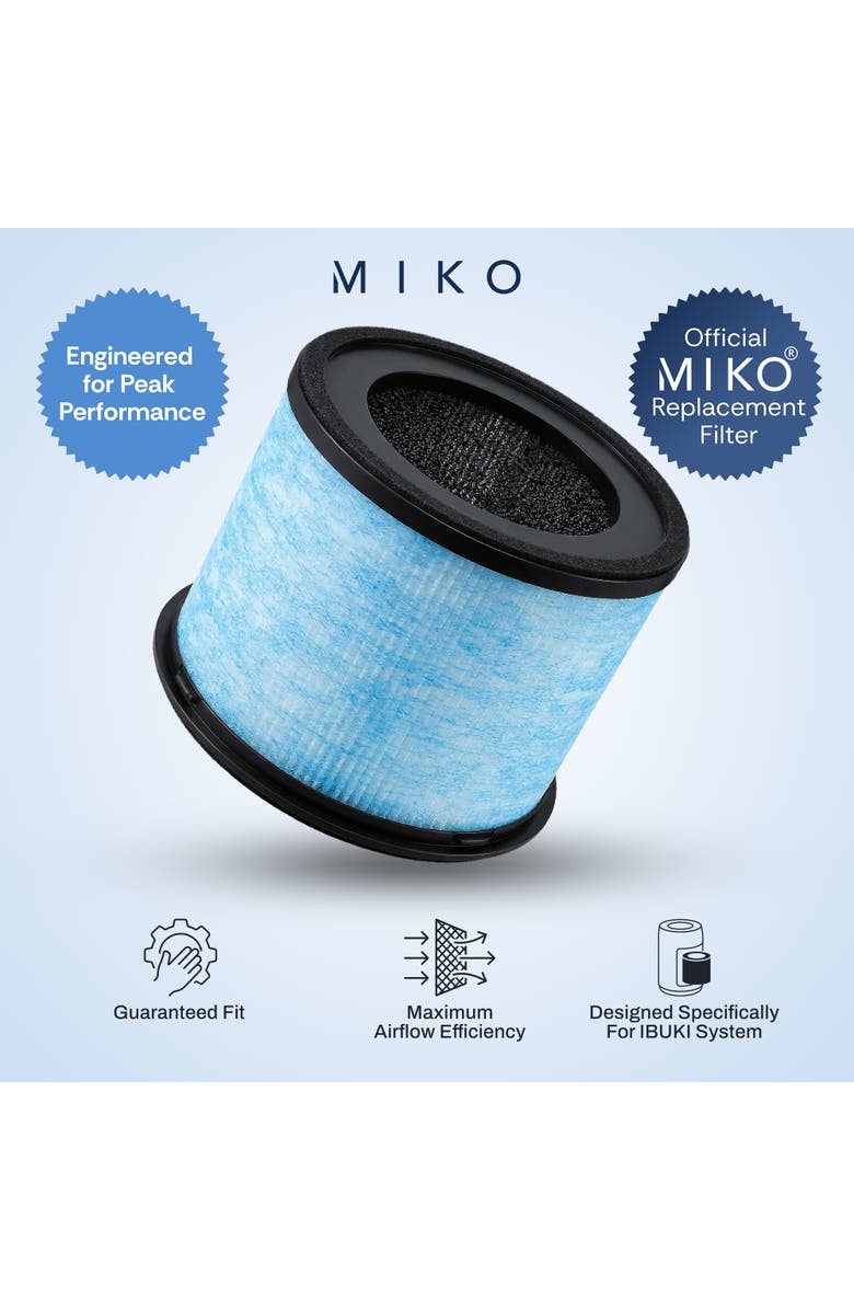 MIKO True HEPA Air Filter Replacement - Ibuki & Ibuki+, Alternate, color, Blue