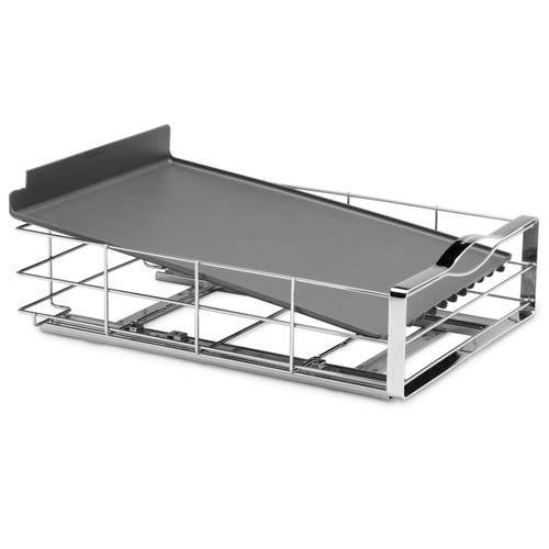 Simplehuman Pull-out Cabinet Organizer, Grey Plastic With Heavy-gauge Steel Frame In Grey- 14"