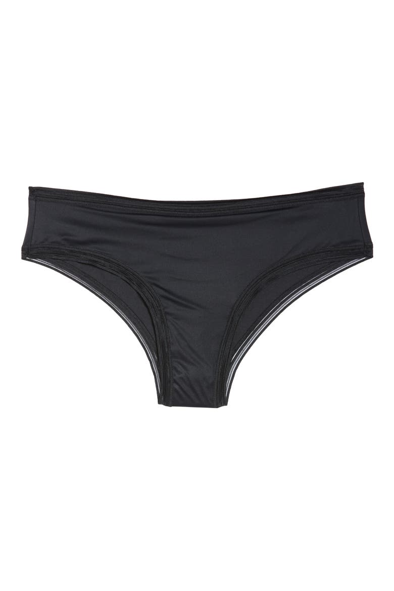 Cheeky Period Light Absorbency Underwear, Alternate, color, BLACK