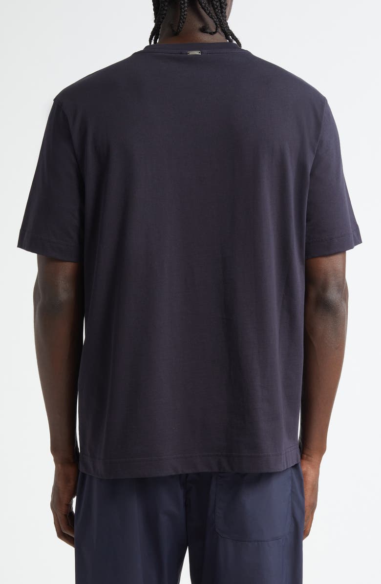 Herno Logo Cotton Jersey T-Shirt, Alternate, color, Blue Navy