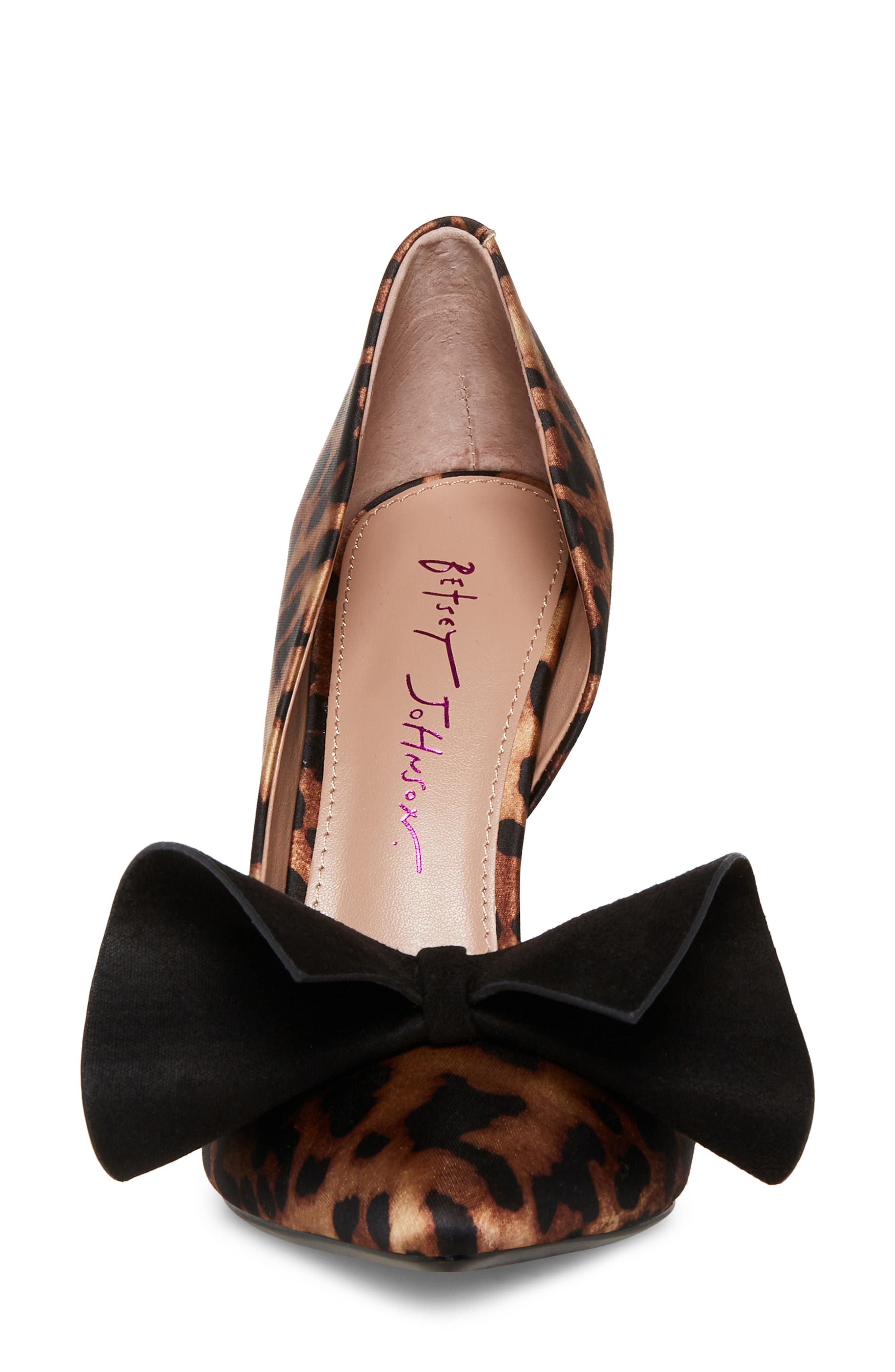 Noble Bow Pump, Alternate, color, LEOPARD