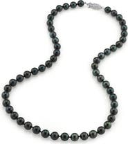 The Pearl Source Japanese Akoya Pearl Necklace 7-7.5mm