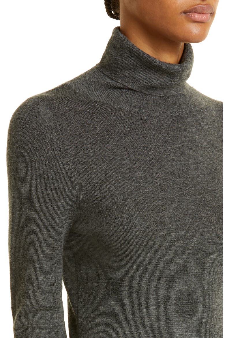 Lynnette Turtleneck Cashmere Sweater, Alternate, color, CHARCOAL