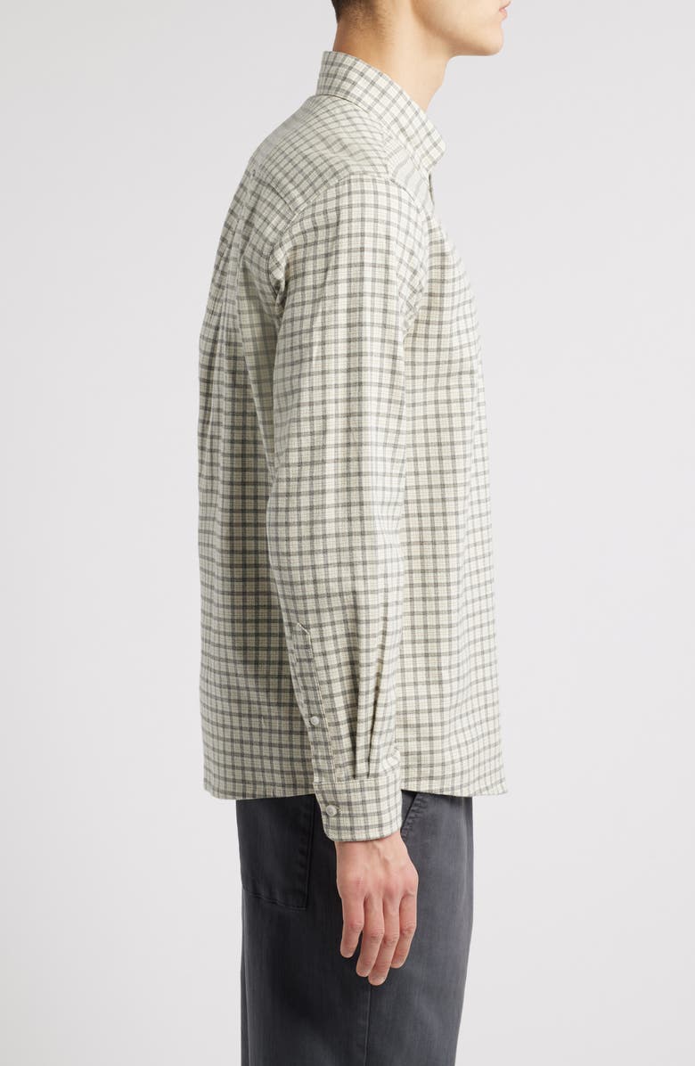 Les Deux Kent Check Flannel Button-Down Shirt, Alternate, color, 