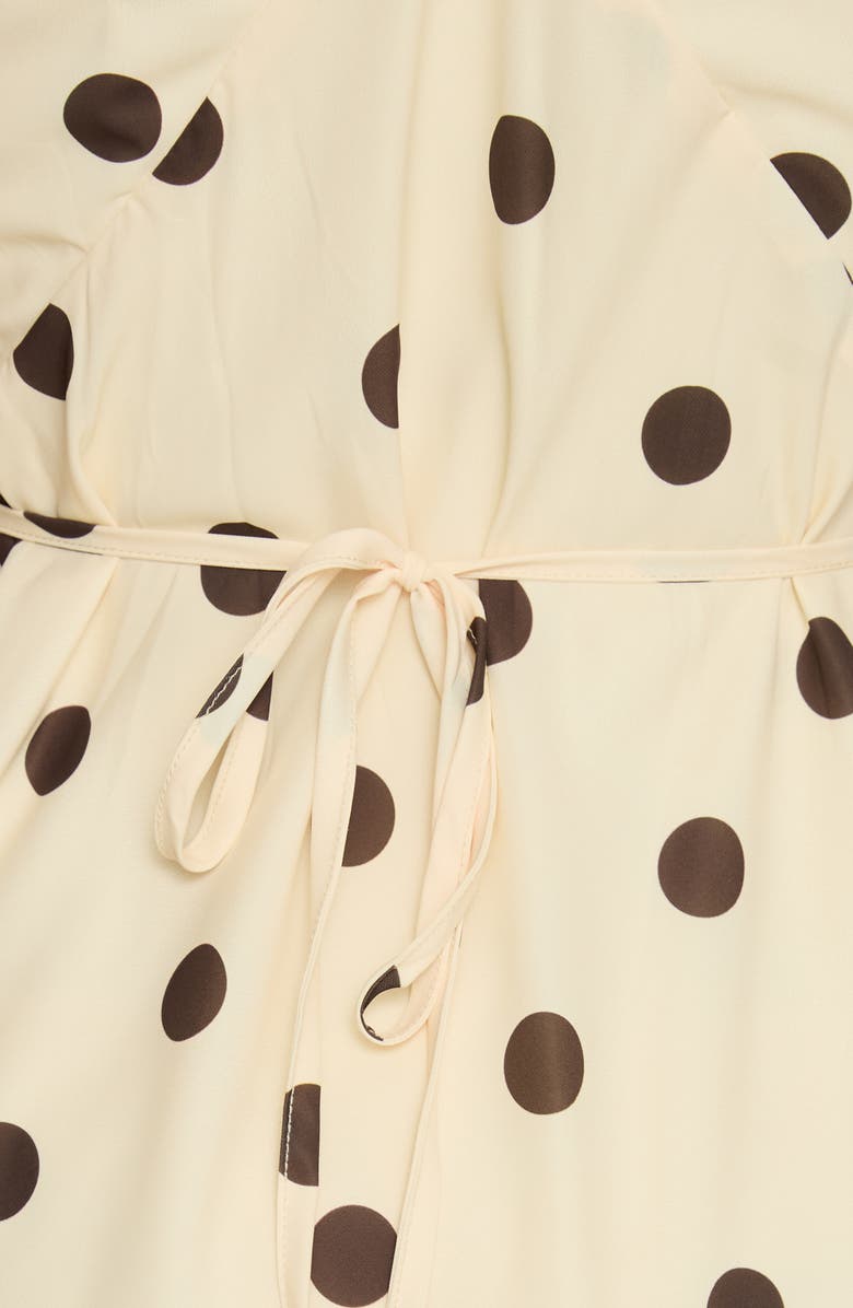 Princess Polly Nellie Polka Dot Sleeveless Minidress, Alternate, color, 