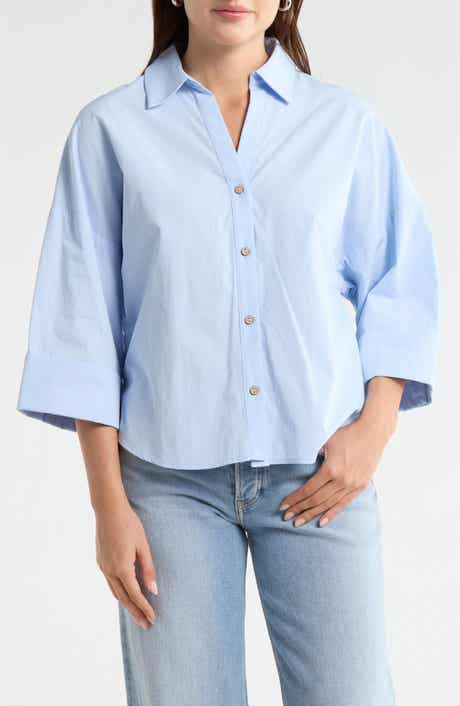 Current/Elliott Wide Sleeve Button-Up Shirt