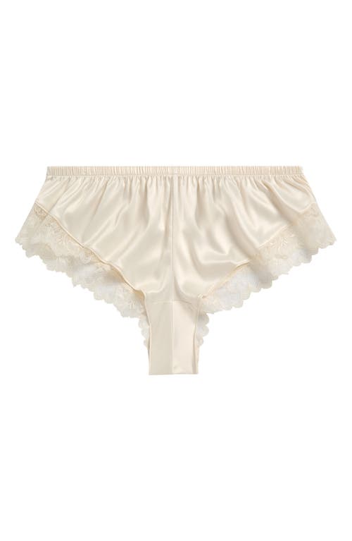 Natori Chantilly Lace Trim Tap Shorts in Ivory 