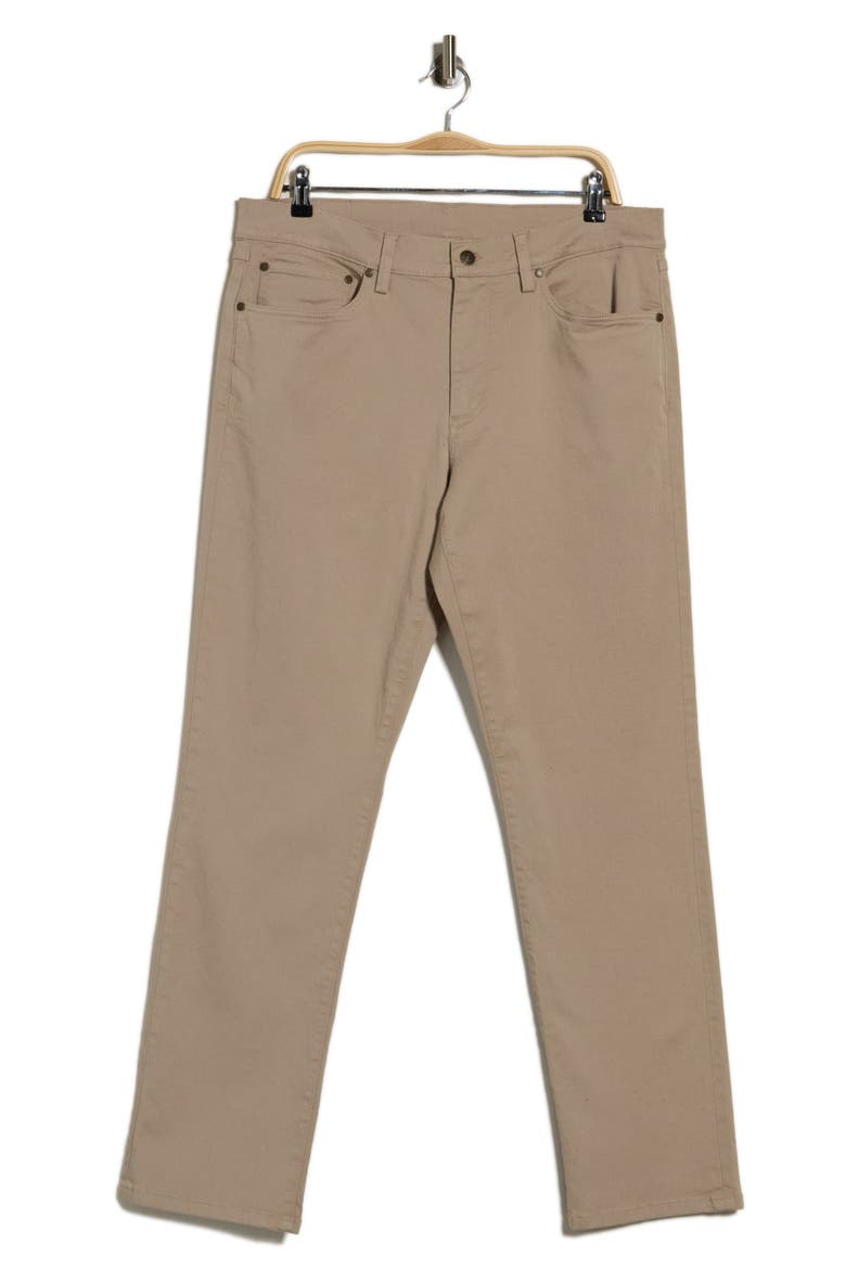 Stretch Cotton Five Pocket Pants, Main, color, PURE CASHMERE