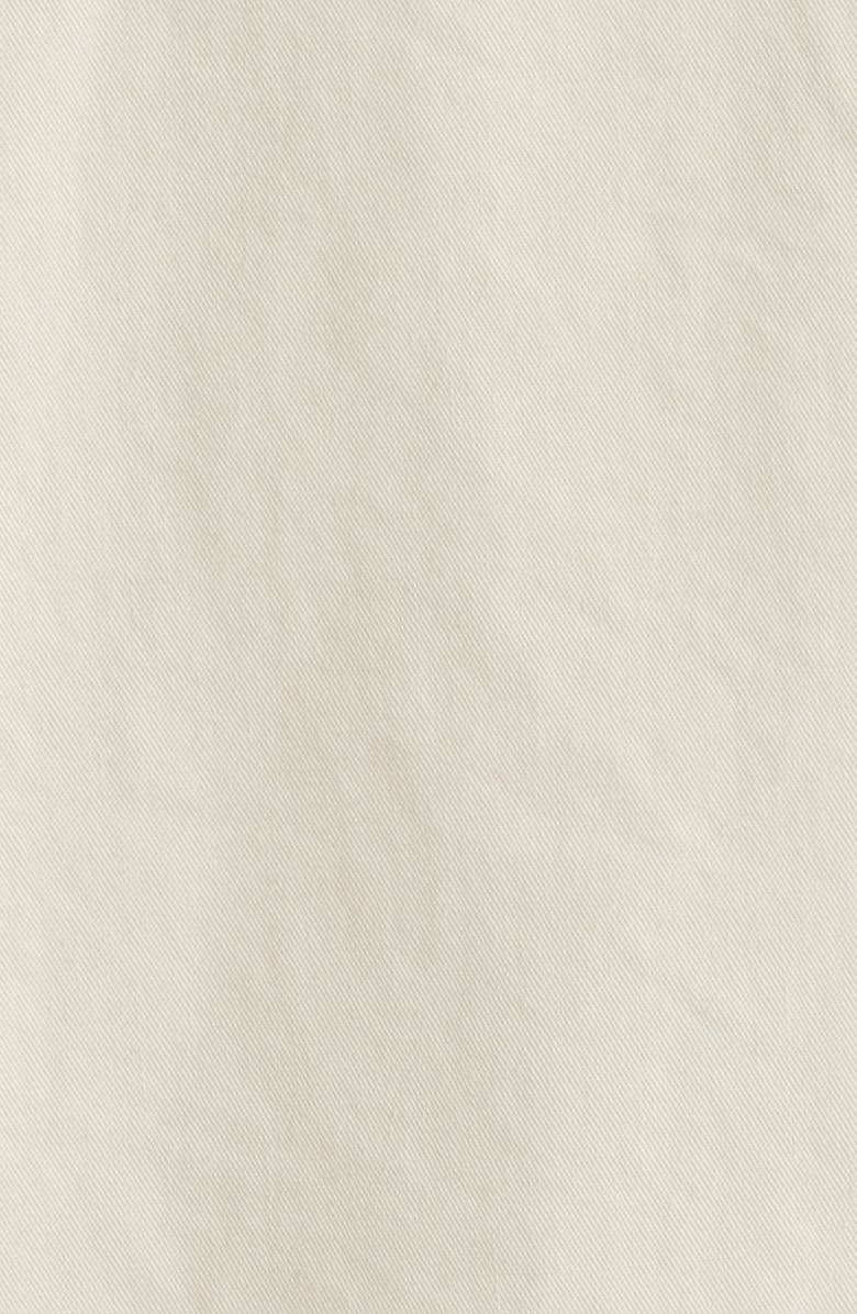 Service Works Script Embroidered Organic Cotton Camp Shirt, Alternate, color, White Oak