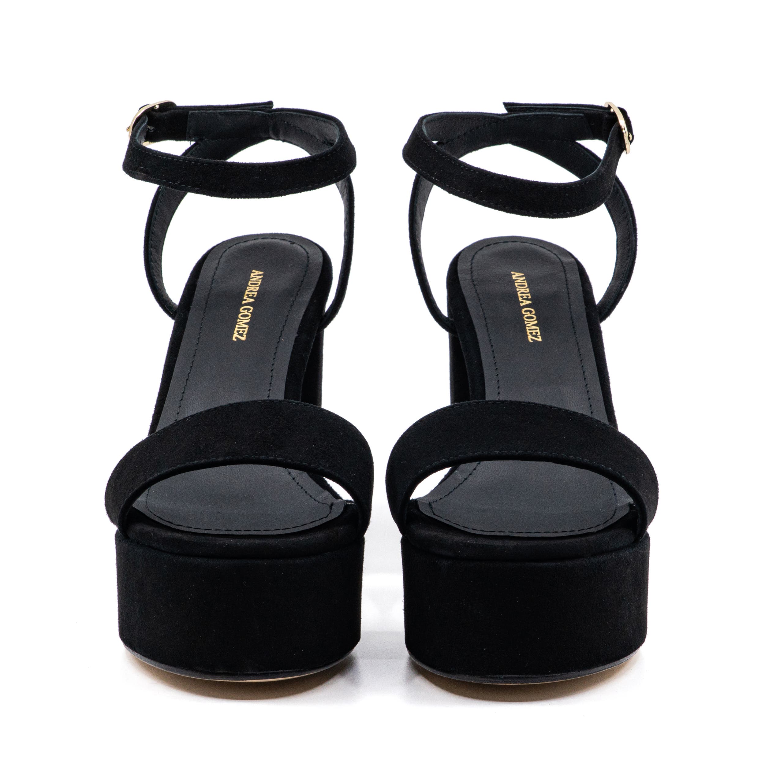 Andrea Gomez Becka Suede Platform, Alternate, color, Black