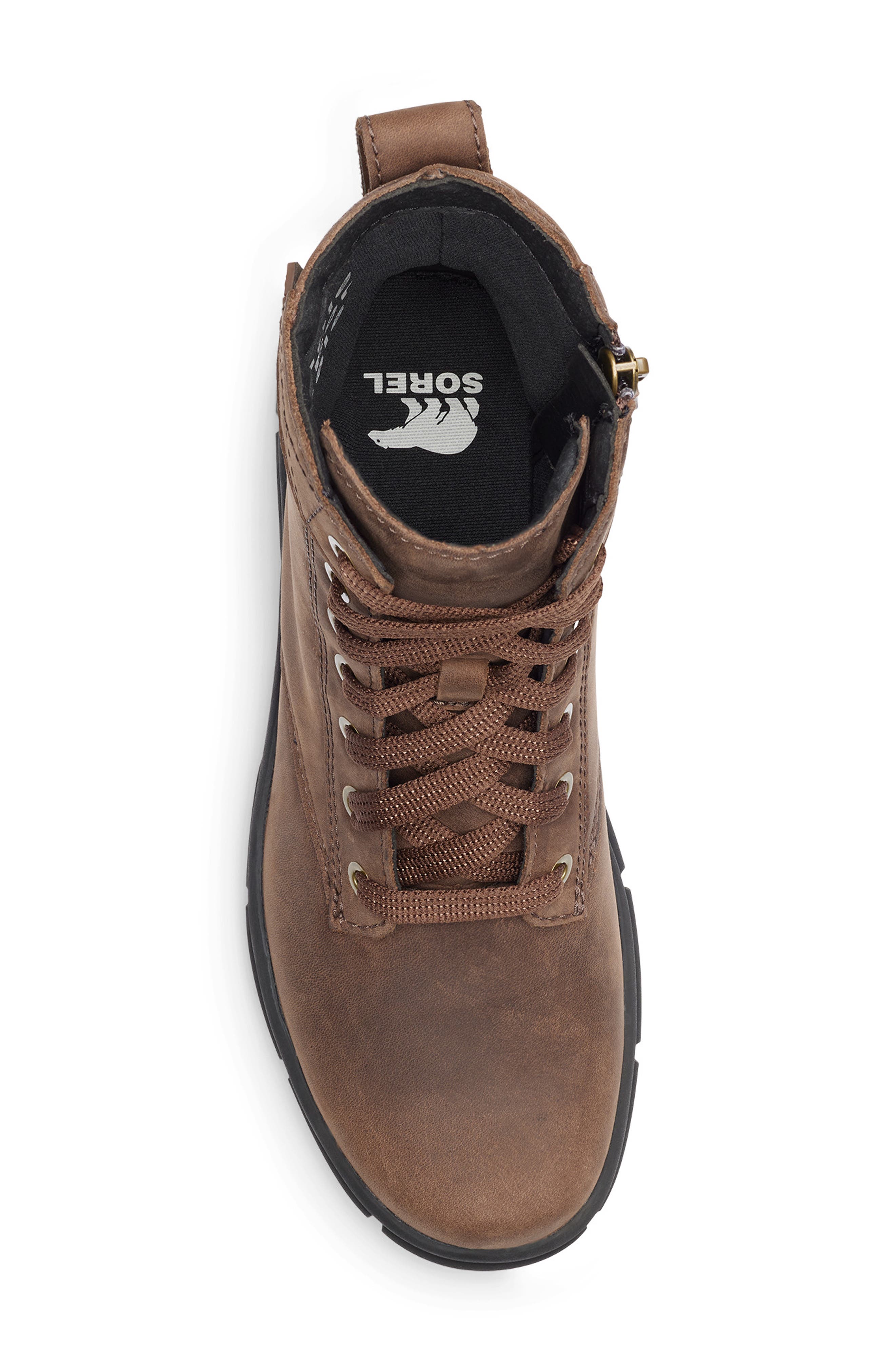 SOREL Explorer Lace-Up Boot, Alternate, color, Tobacco/ Black