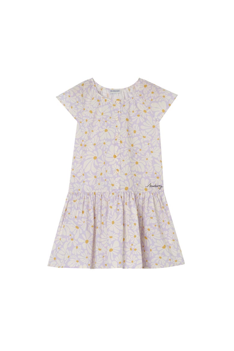 Daisy Cotton Dress, Main, color, Wisteria purple