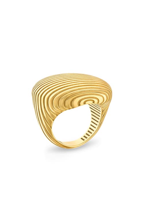 Pamela Zamore Isla Dome Ring In Brown