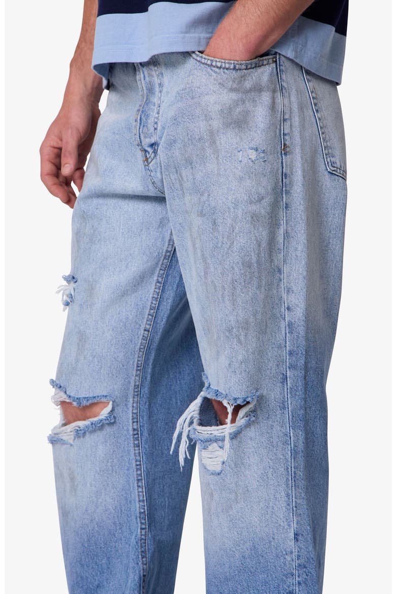 Painter Ripped Flare Leg Jeans, Alternate, color, BLUE
