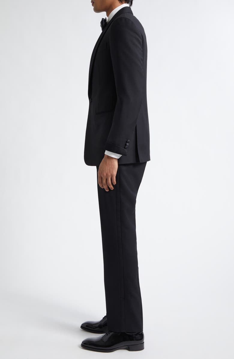 J. Mueser Waverly Virgin Wool & Mohair Tuxedo, Alternate, color, Black