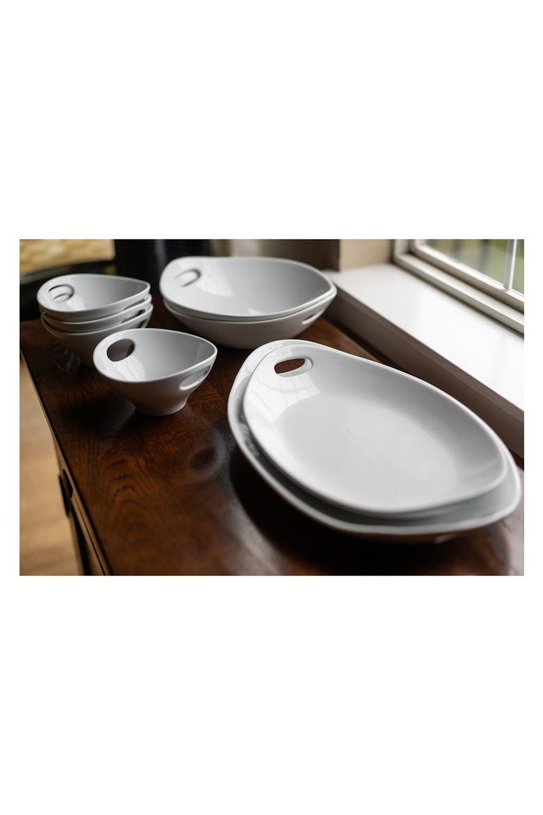 Porcelain Oval Platter, Alternate, color, WHITE