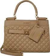 bebe Alex Quilted Satchel
