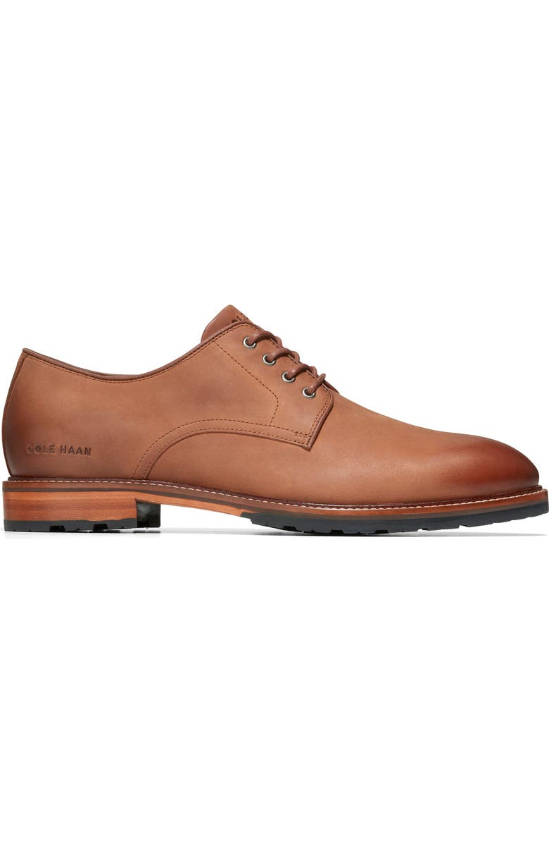 Cole Haan Berkshire Lug Water Resistant Derby, Alternate, color, Dark Sequoia Waxy