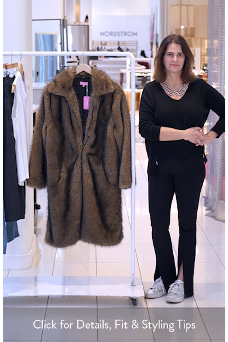 EDIKTED Saphira Oversize Faux Fur Coat (Women) | Nordstrom