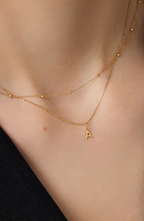 Ana Luisa Gold Layered Letter Necklace