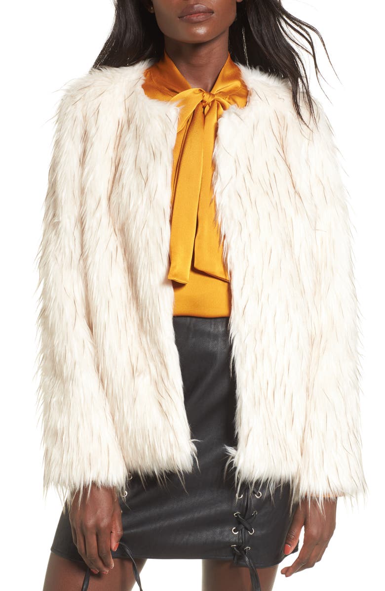 Lost + Wander Aurora Faux Fur Jacket, Main, color, 