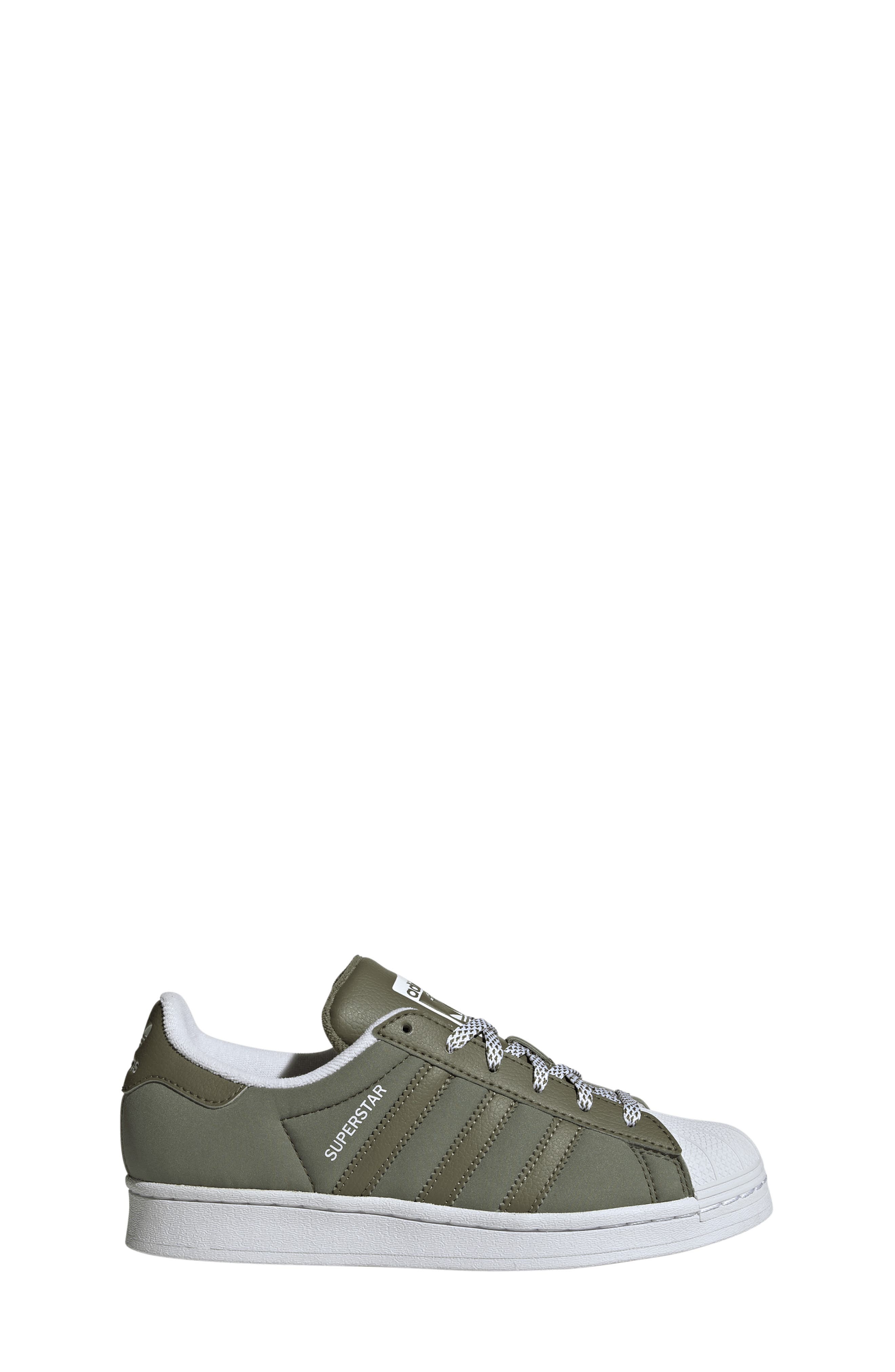 Kids' Superstar Sneaker, Alternate, color, OLIVE STRATA/ WHITE