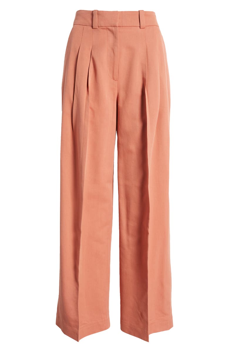 & Other Stories Pleated High Waist Tailored Trousers, Alternate, color, 