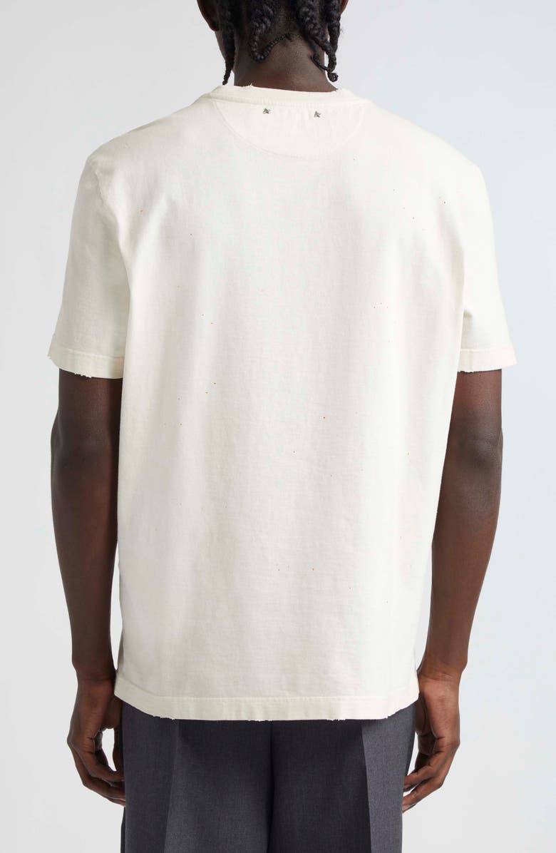 Golden Goose The Golden Club Distressed Cotton Graphic T-Shirt, Alternate, color,