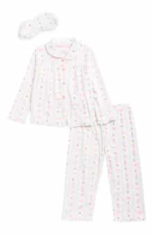 Kids' 2-Piece Pajamas & Eye Mask Set