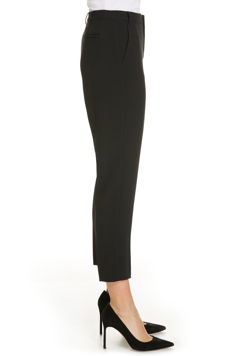 L'AGENCE Ludivine Crease Front Crop Trousers, Alternate, color, Black