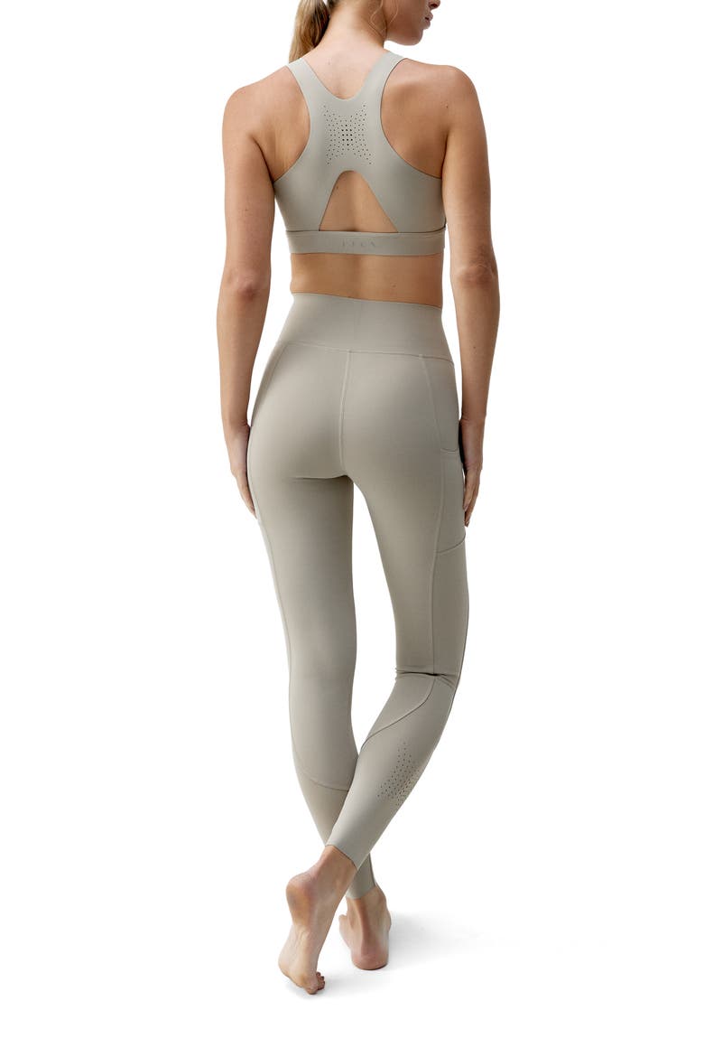 Denise High Support Performance Sport Top, Alternate, color, Grain