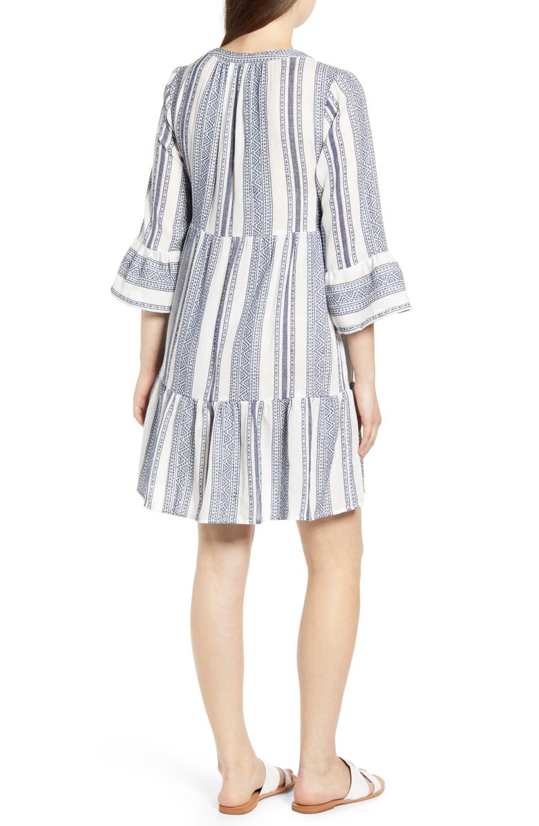 Velvet by Graham & Spencer Malaga Jacquard Cotton Dress, Alternate, color, 