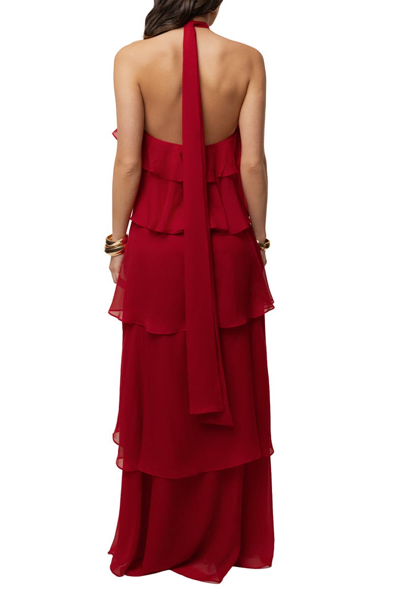 Head In The Clouds Maxi Dress, Alternate, color, Red