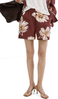MANGO Floral Cotton Shorts