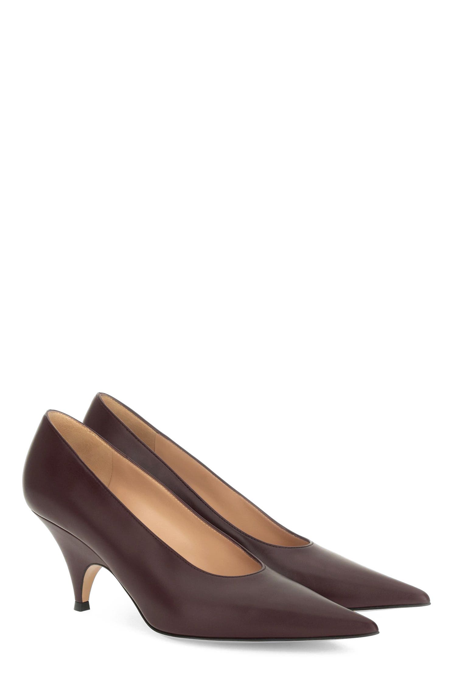 Sofia Pump, Alternate, color, Burgundy Calf Leather