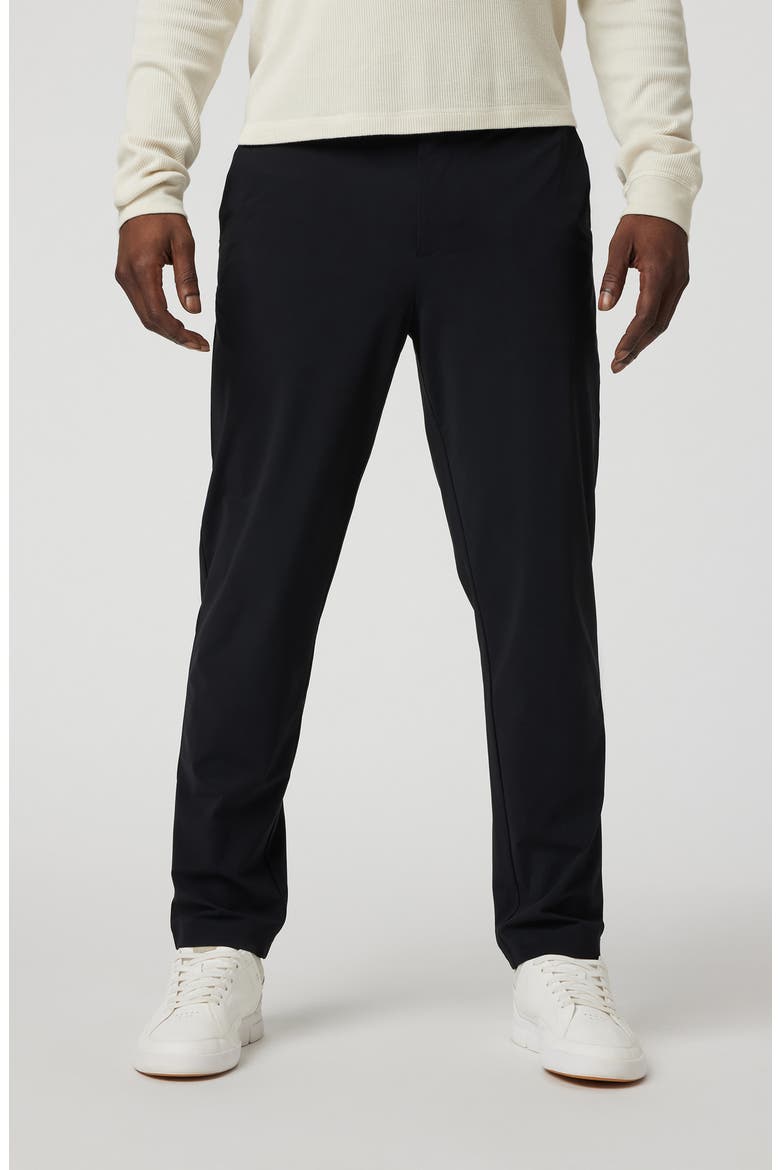 Fleet Performance Chino Pants Athletic Slim, Main, color, BLACK