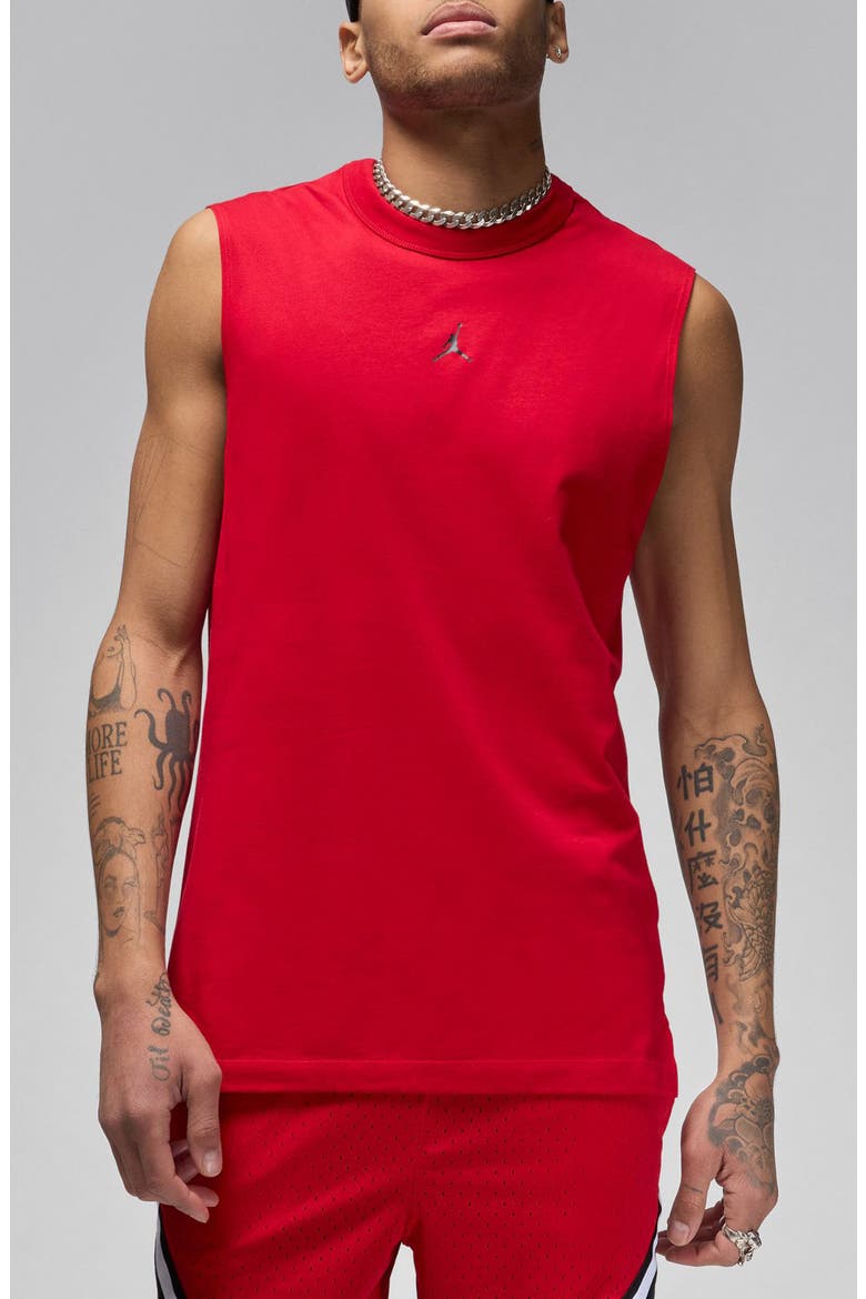 Jordan Sport Dri-FIT Performance Sleeveless Top, Main, color, GYM RED/ BLACK