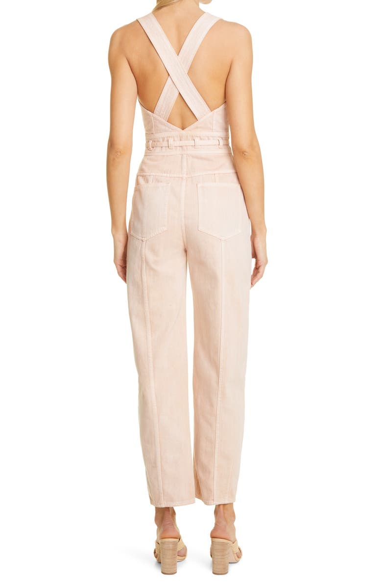 Ulla Johnson Jonah Belted Cotton Jumpsuit, Alternate, color, 
