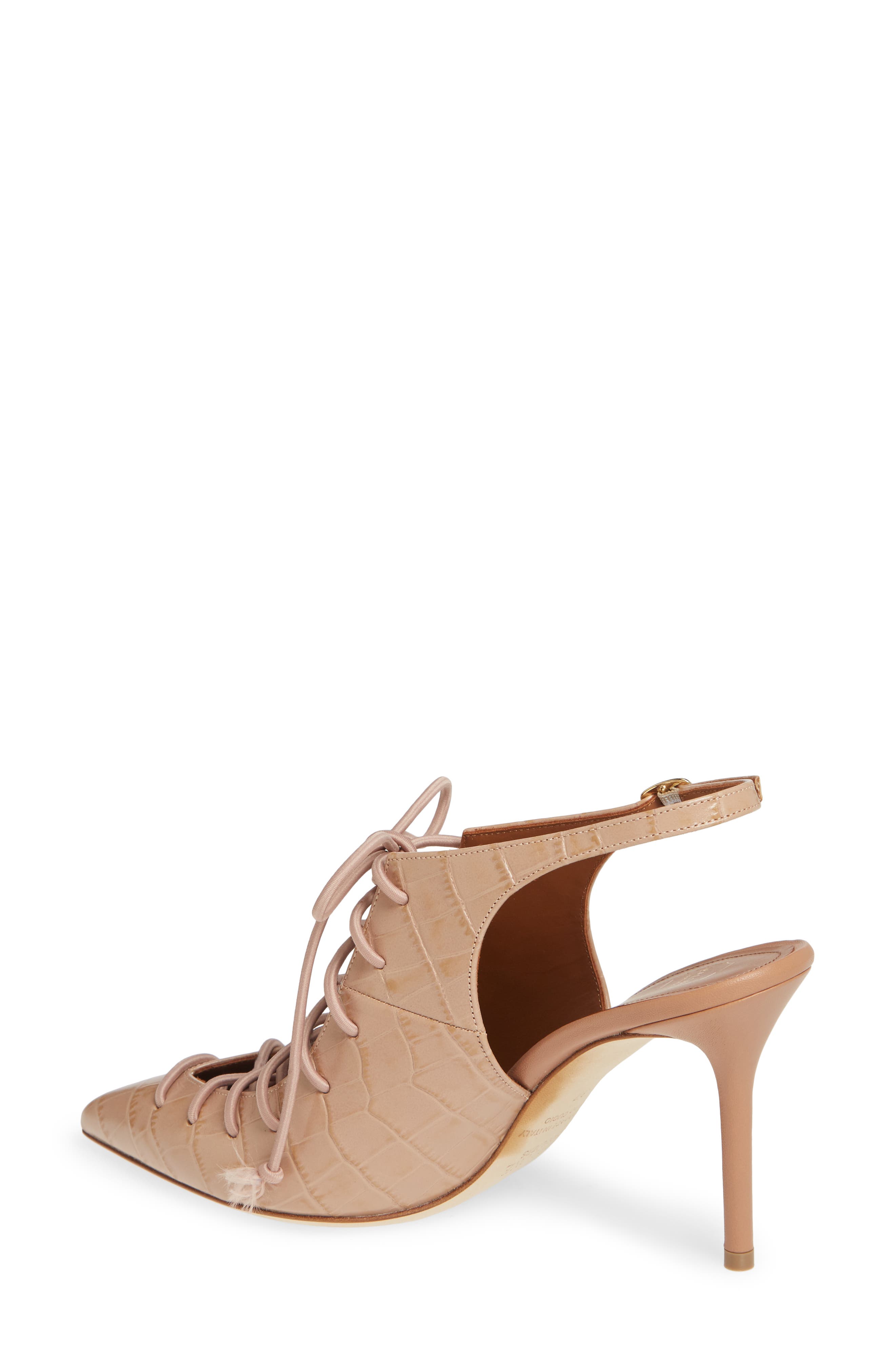 Malone Souliers Alessandra Pointed Toe Lace-Up Pump, Alternate, color, 