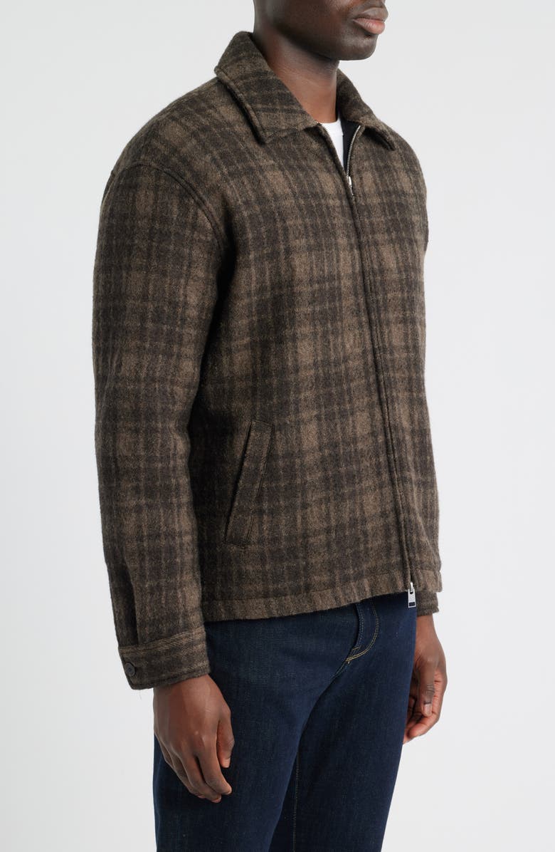 FRAME Insulated Check Wool Tweed Jacket, Alternate, color,