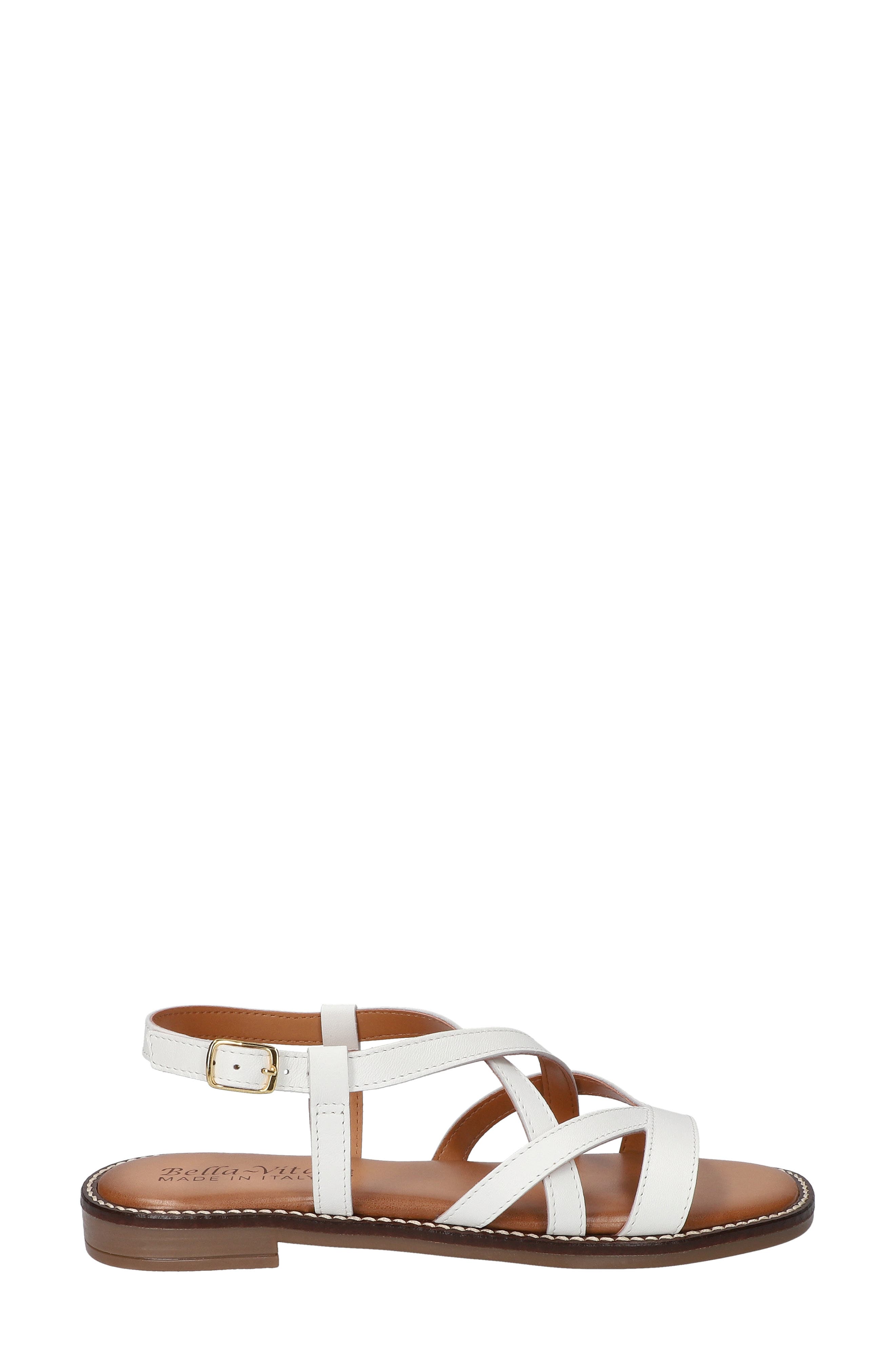 Tya Strappy Sandal, Alternate, color, WHITE ITALIAN LEATHER