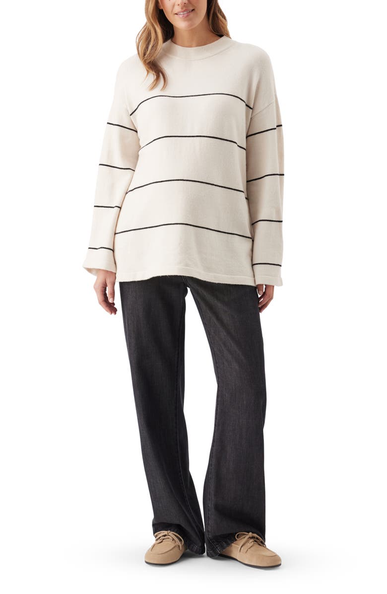 Ripe Maternity Billie Elastic Waist Jean, Alternate, color, Black