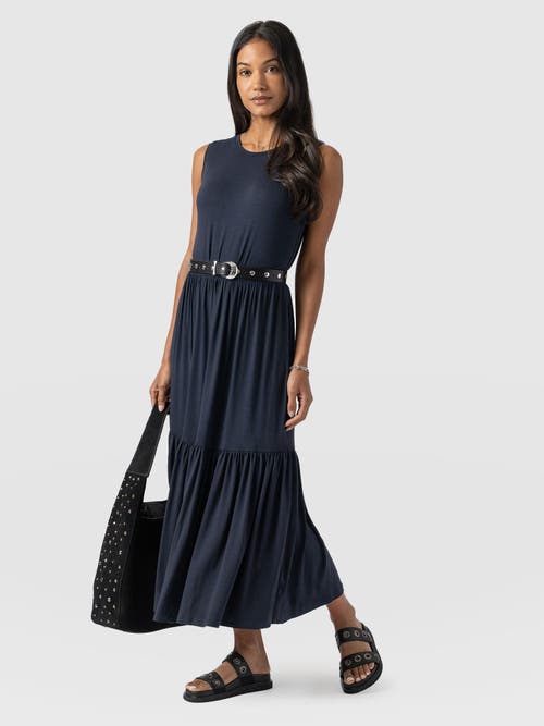 Saint And Sofia Saint + Sofia Greenwich Dress In Blue
