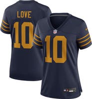 Nike Women's Nike Jordan Love Navy Green Bay Packers The 1923 Classic Game Jersey