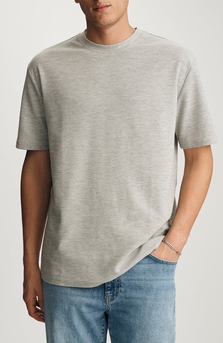 Mavi Jeans Mélange Crewneck T-Shirt, Main, color, Grey Melange
