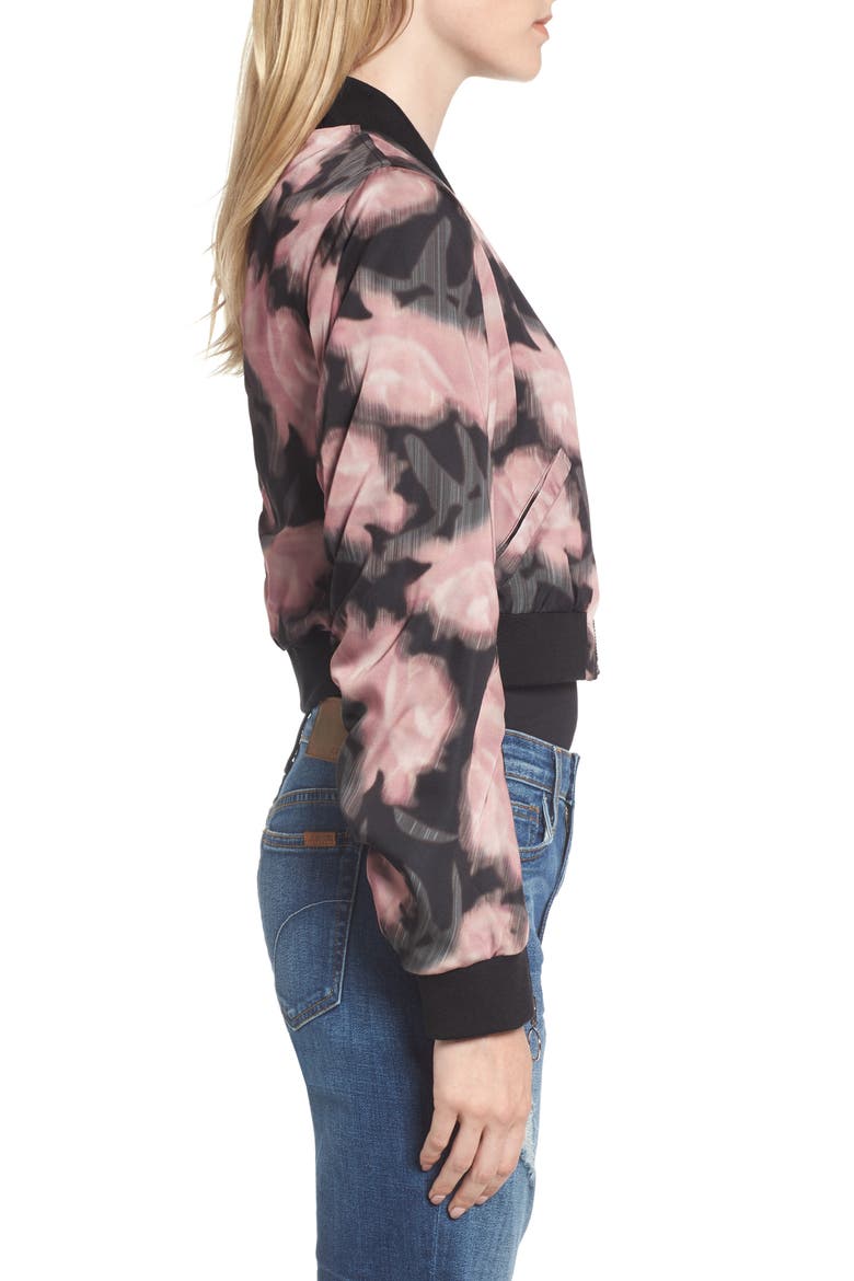 Denni Floral Bomber Jacket, Alternate, color, ENGLISH GARDEN PRINT