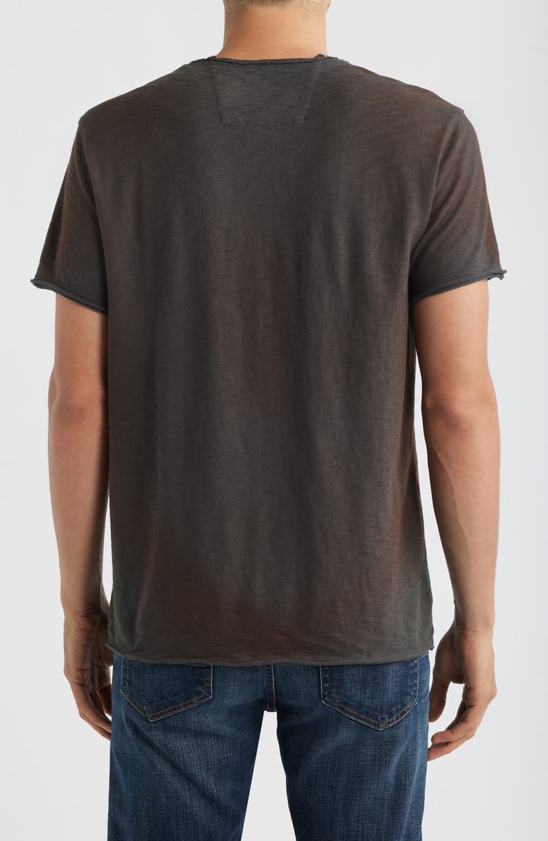 John Varvatos Raw Edge Graphic T-Shirt, Alternate, color, Deep Charcoal