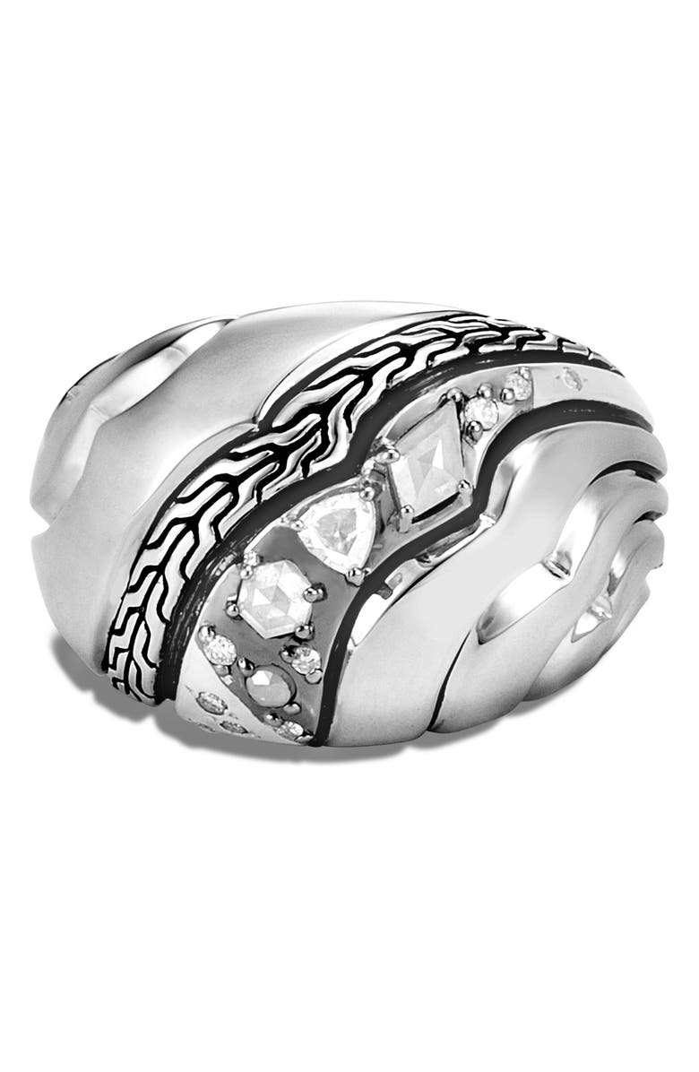 John Hardy Lahar Diamond Dome Ring, Alternate, color, 