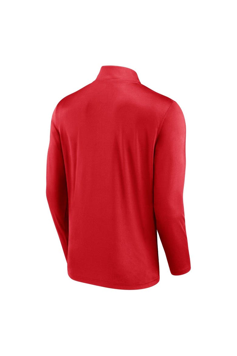Men's Fanatics Branded Red Los Angeles Angels Underdog Mindset Quarter-Zip Jacket, Alternate, color, Red